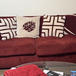 Ruby Red Sofa