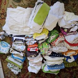 Cloth Diapers, Mixed Lot