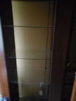 Leather bookcase 