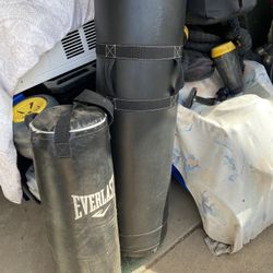 Pair Of Two Punching Bags Everlast And Universal Athlete  