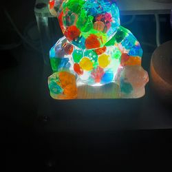 Geometric Colorful Bear Decor Light