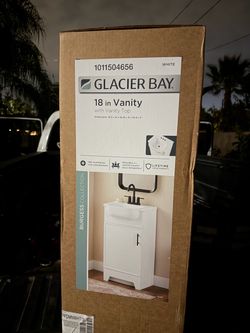 Glacier Bay Single Sink White Vanity