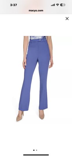 NEW "dusk" blue Calvin Klein pants flared leg