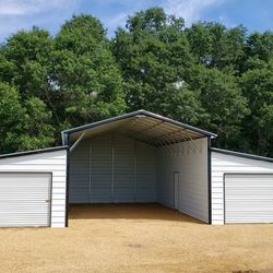 🔥🔥35% OFF🔥🔥  👀WOW👀46x40x12 METAL HERCULES BARN!!!  🔥HUGE SAVINGS!!!!🔥