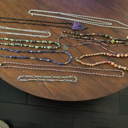 Estate Jewelry - 10  Necklaces, Beads and Chains