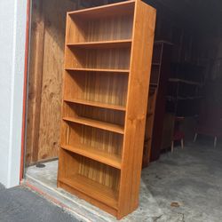 Vintage Danish Mid Century Modern Teak Bookcase
