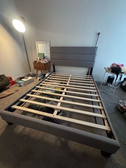 Queen bed frame headboard