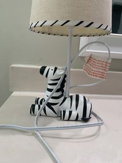 Zebra Nursery Lamp