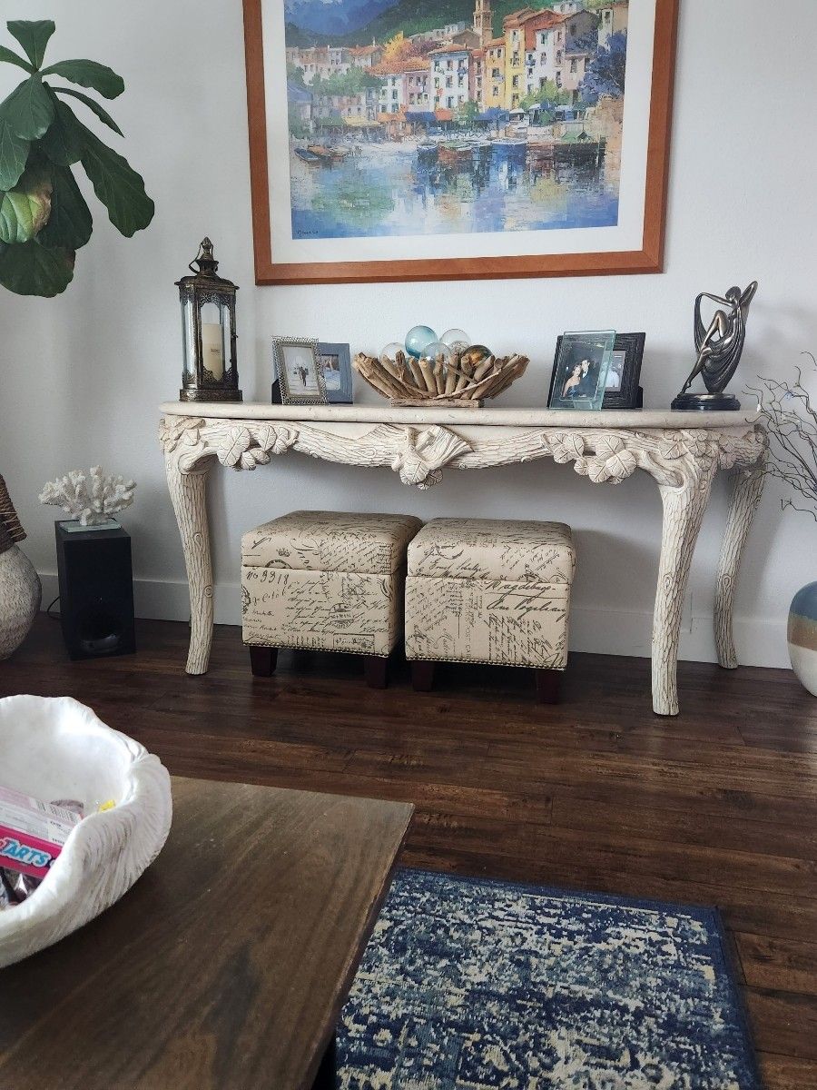 Console, Couch, Entry Table