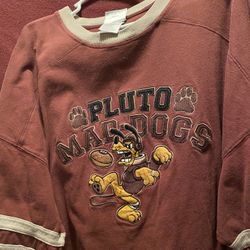Disney Pluto Maddogs Jersey Shirt Burgandy (not Ron) Adult XL