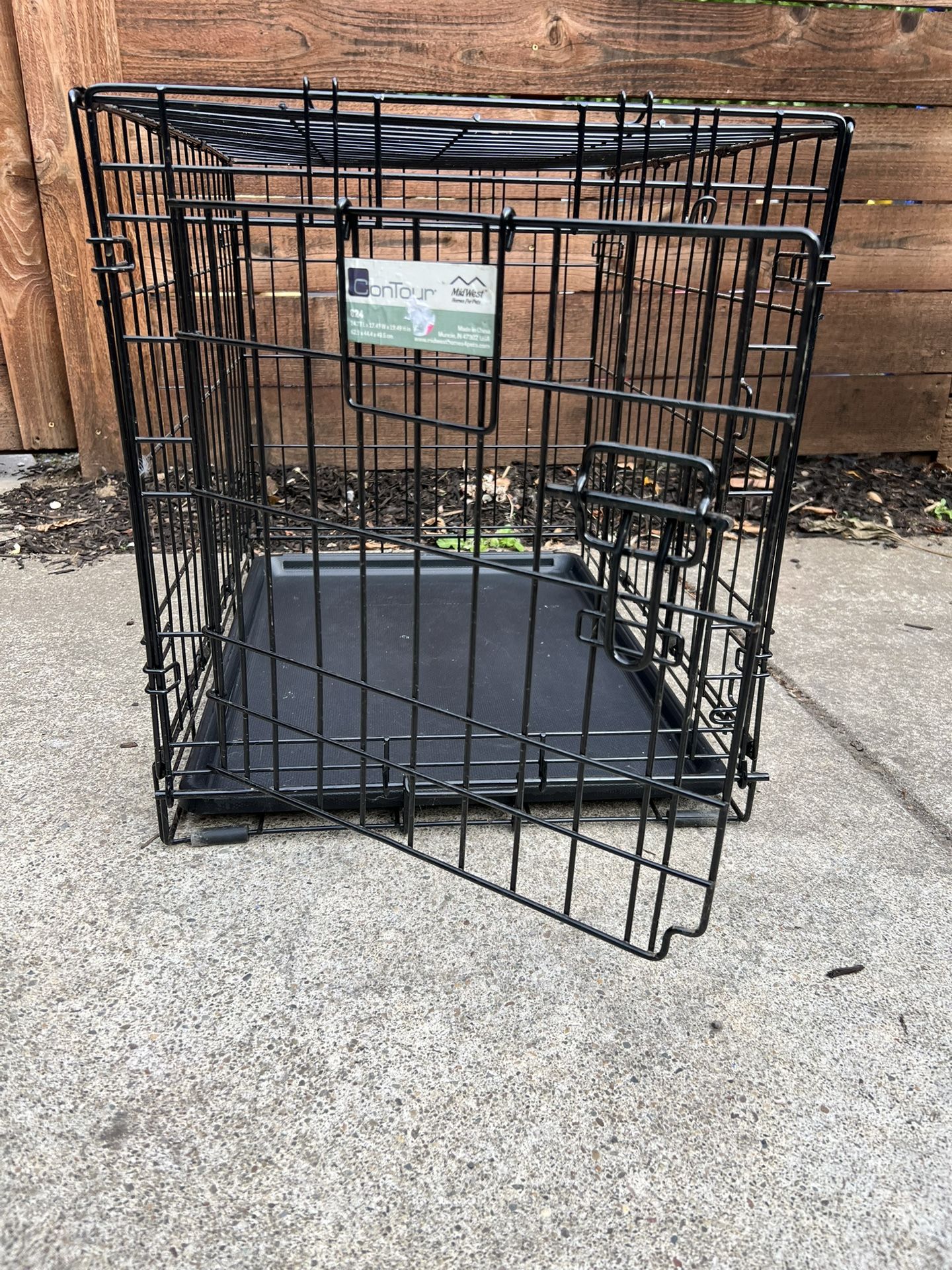 24” Pet Crate for Small Dogs