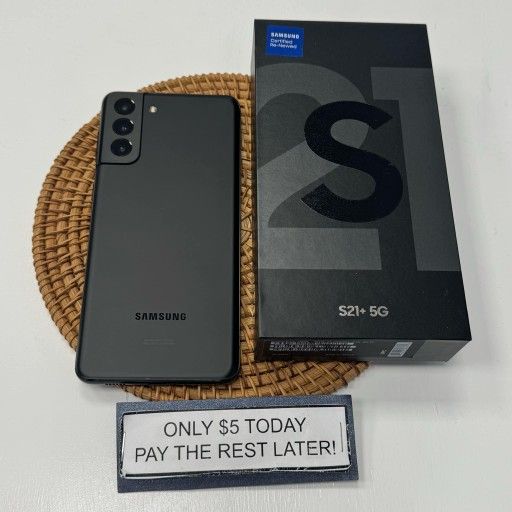 Samsung Galaxy S21 Plus 5G - Pay $5 and the rest later