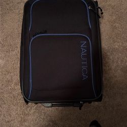 Nautica Suitcase Expandable Navy Blue