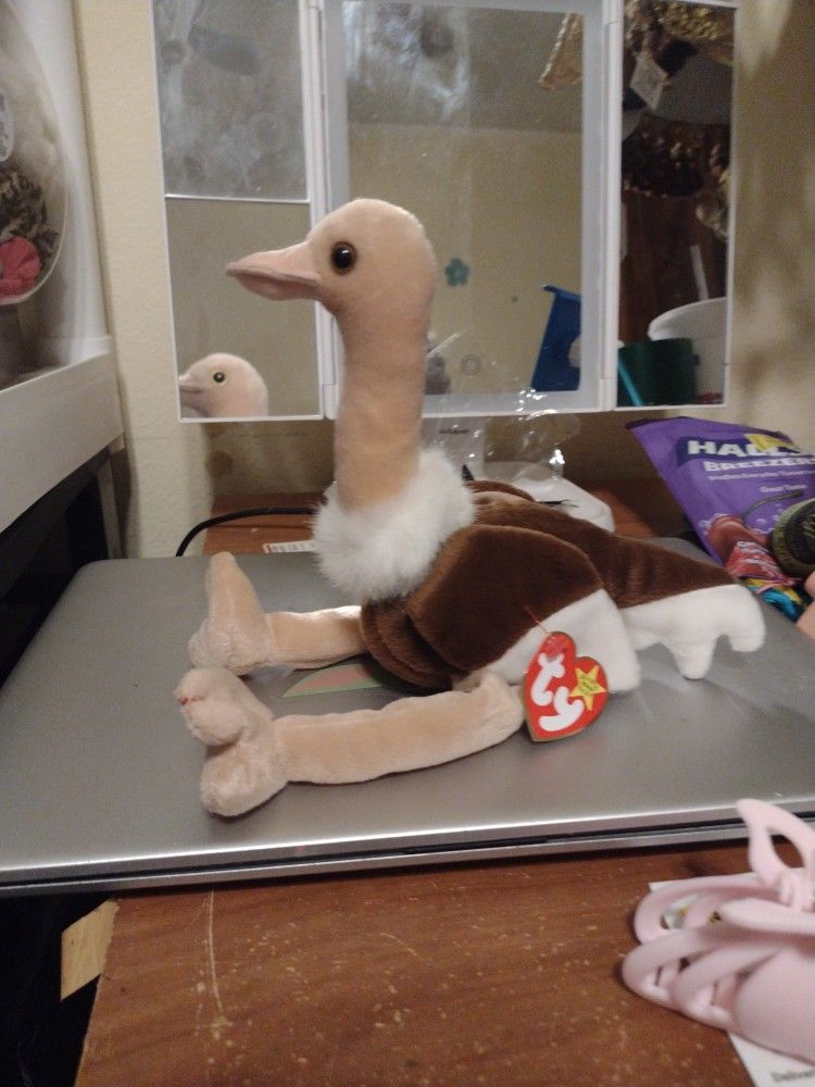 Ty Beanie Babies Stretch The Ostrich