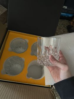 Whiskey Glasses Set Of 4- New In Box 