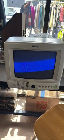 Vintage RCA 9” E09344 White Retro Gaming CRT Tube TV