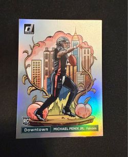 Michael Penix Jr. Donruss Downtown Holo Rookie Card