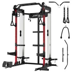 Half Rack Functional Trainer, Red