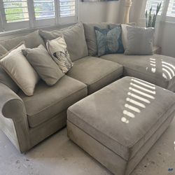 Microfiber Sage Green Sectional Couch