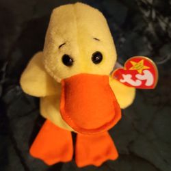 TY Beanie Babies "Quackers" The Duck Rare 1993/1994 Tag