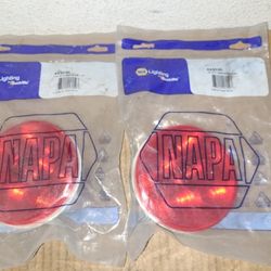 (2) Truck-Lite 44302R Super 44 LED 4" Round Red 6 Diode 12V Stop Turn Taillight
