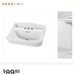 Foremost Series 1920 19.125 in. L Pedestal Sink Basin in White