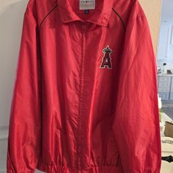 Vintage Los Angeles Angels Light Weight Jacket.  Nylon Fabric