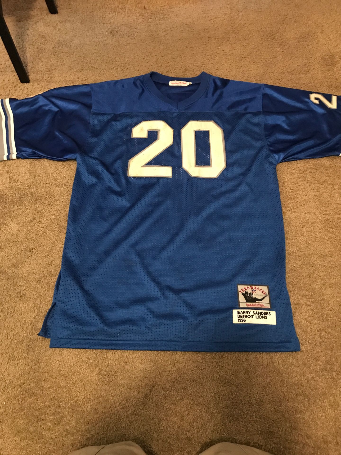 Barry Sanders throwback jersey 1996