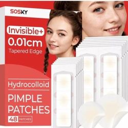 Pimple Patches for Face, 0.01 Invisible+ Hydrocolloid Acne Patches