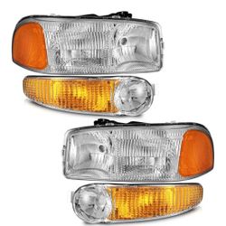 GMC Yukon, Denali And Sierra Headlamps Pair