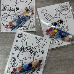 Kids Easter Pre Drawn Canvas Paint Activity 