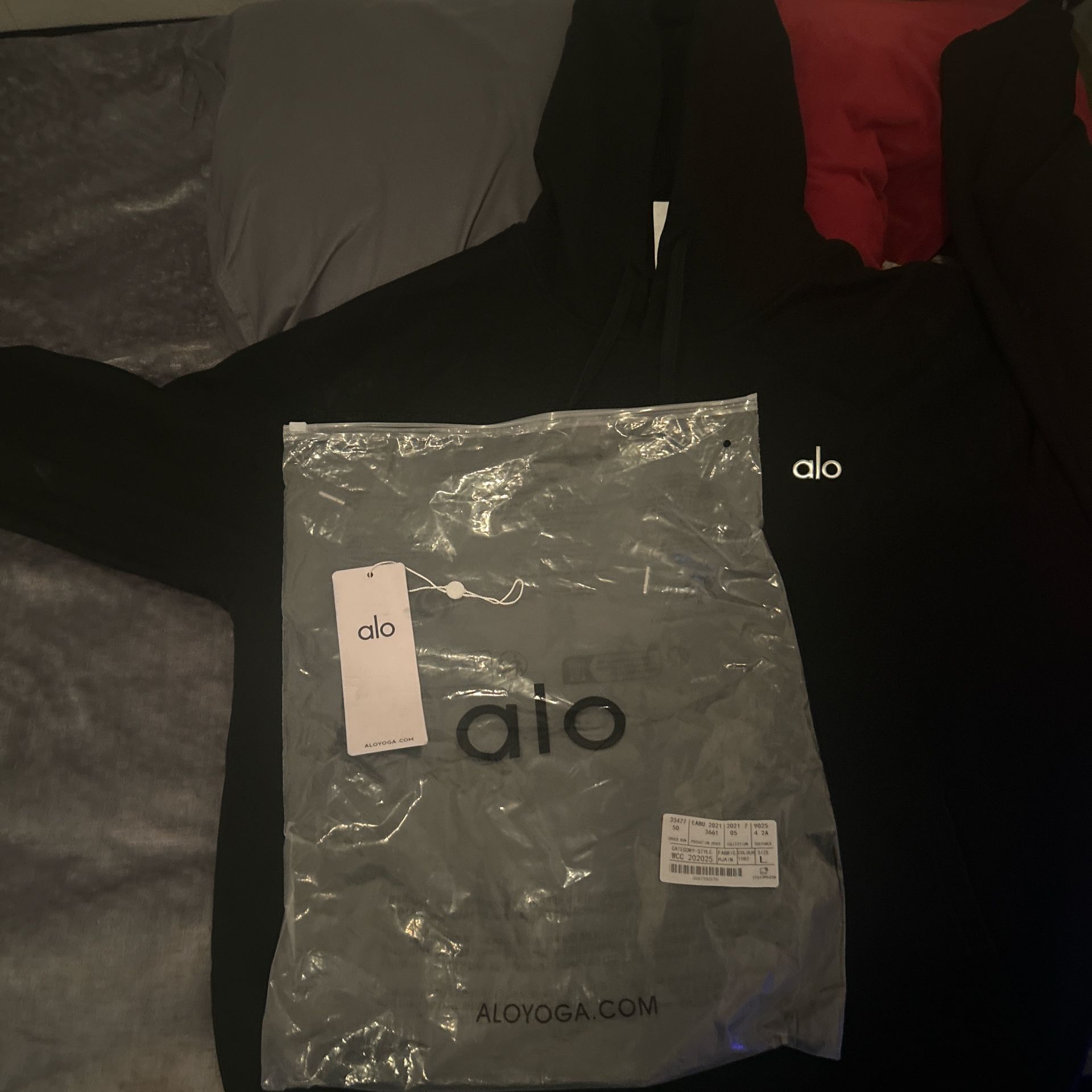 Alo Hoodie Black Large