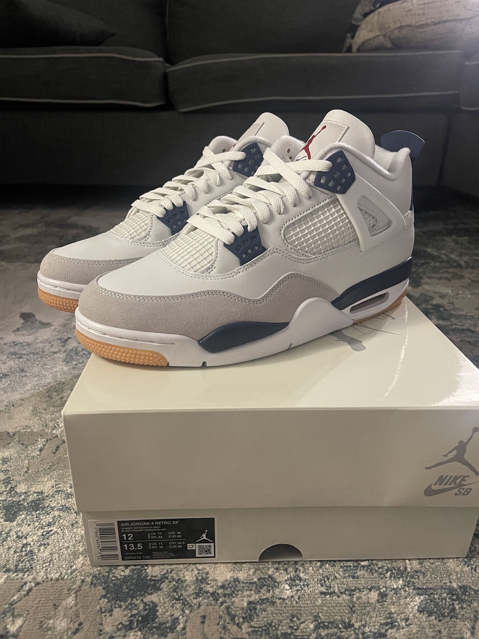 Nike Air Jordan 4 SB Navy Size 12