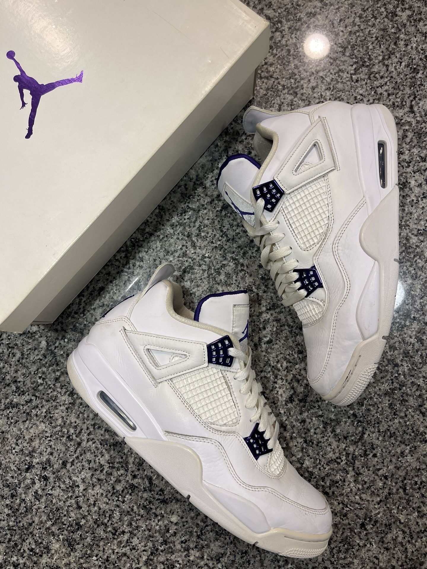 ✅JORDAN 4 METTALIC PURPLE
