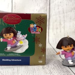 Vintage 2005 Nick Jr Dora the Explorer Hanging Christmas Tree Ornament 
