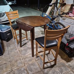 High table and chairs