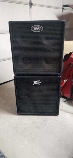 Two Peavey Headliner 4 10s Speaker Cabinets