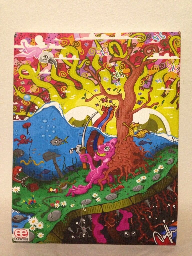 EE Dunkees psychedelic wall art