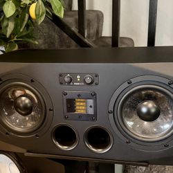 Adam Audio A77X Studio Monitor Pair With Frameworks Desk Stands 