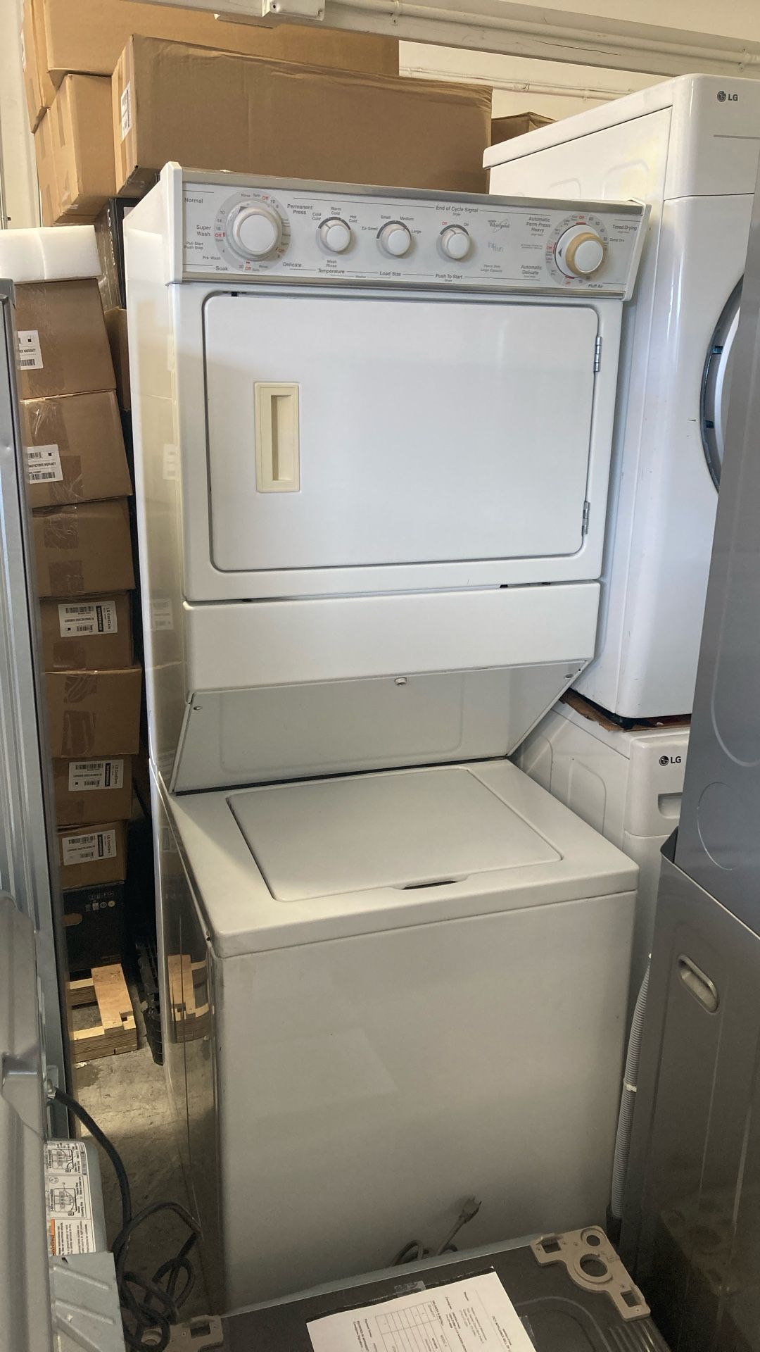 Whirlpool Washer Gas Dryer Stacked Laundry Center