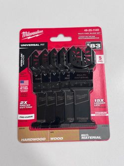 Milwaukee Oscillating Tool Blade Set – 5pc OPEN-LOK – New