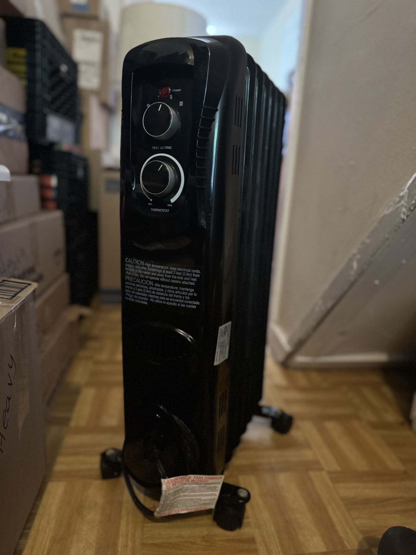 Black Electric Heater