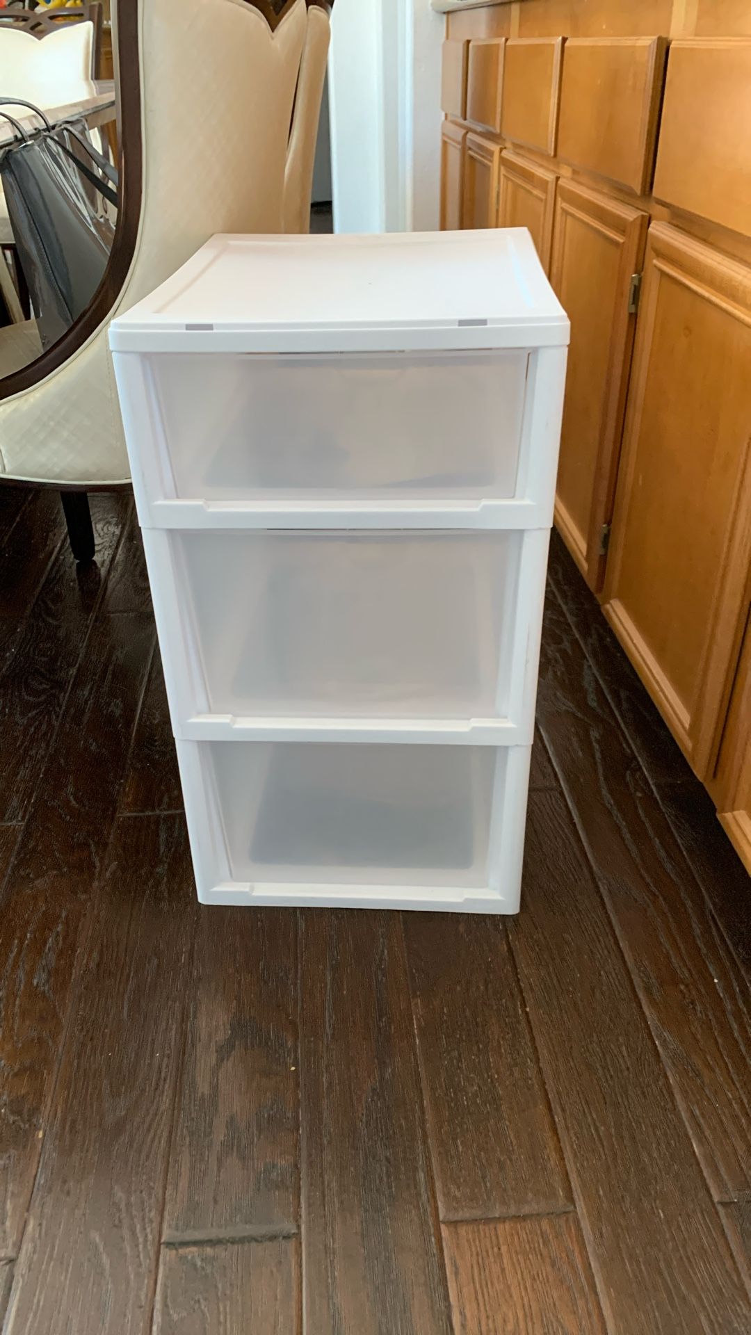 White Plastic Drawer