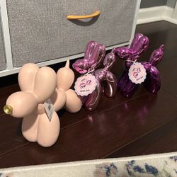 Pink Balloon Dog Room Decorations 
