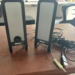 Dell Two Piece Stereo System A225- Black And Silver