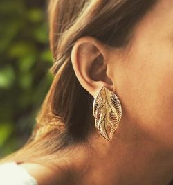 Ecuadorian Leaf Earring
