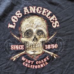 Los Angeles, West Coast, school flame surf shirt