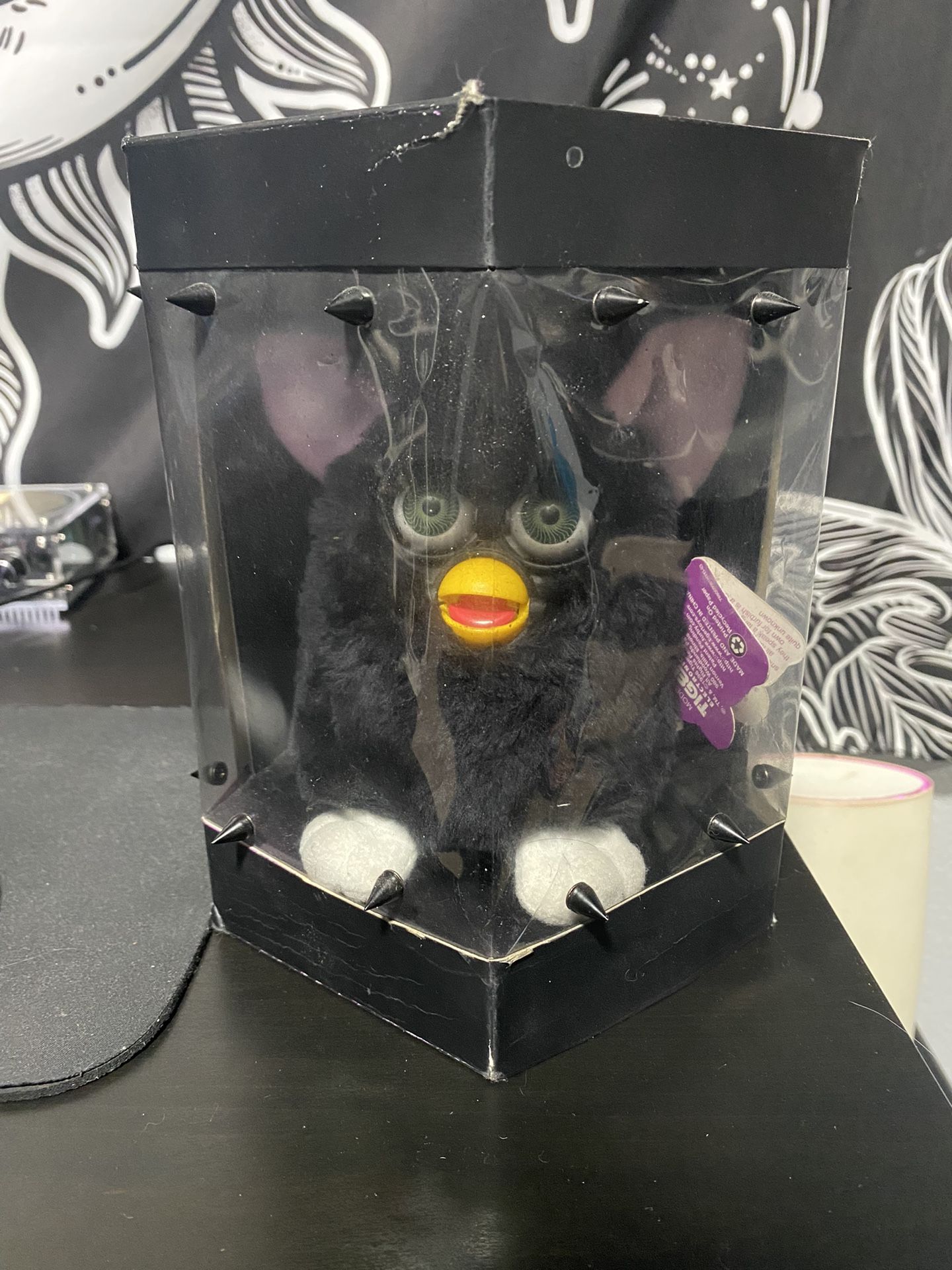 OG 90’s furby toy in custom spiked box