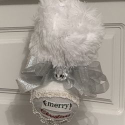 White and Silver Christmas Stockings Decorations