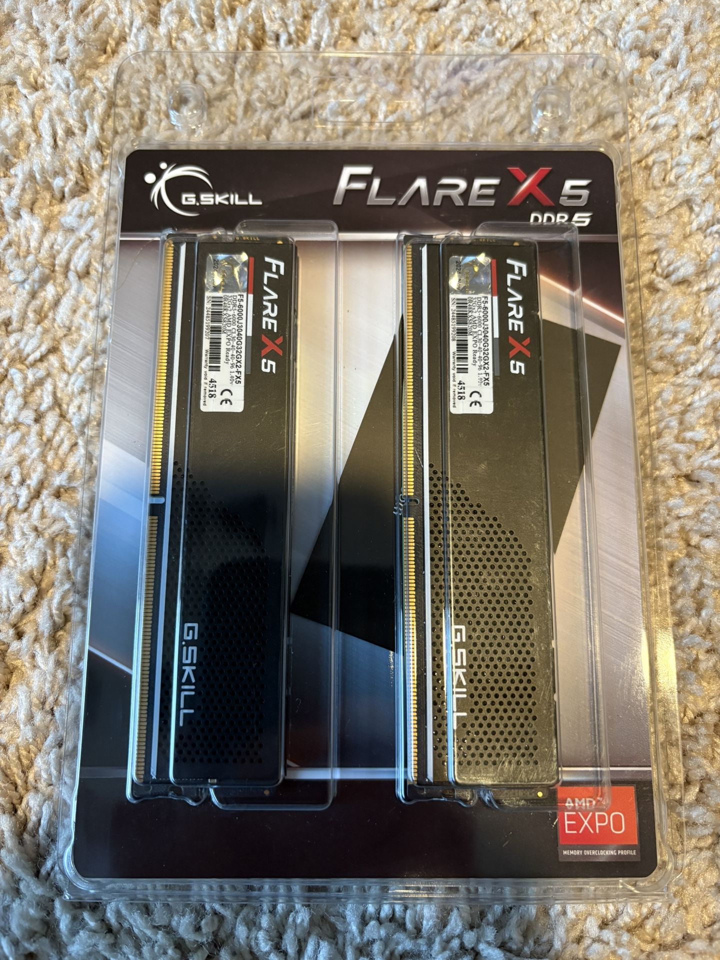 GSkill Flare x5 DDR5 32GBx2 (64GB) 6000mhz CL 30